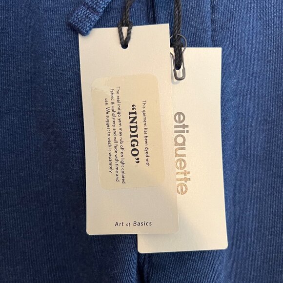 Etiquette Clothiers - Men's Basic Indigo Sweatpants Size L - Picture 2 of 6